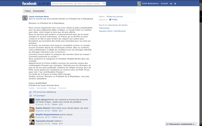 cause animale nord anit-immigrés